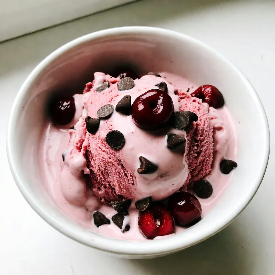 Cherry Chocolate Chip Ice Cream Delightful Summer Treat