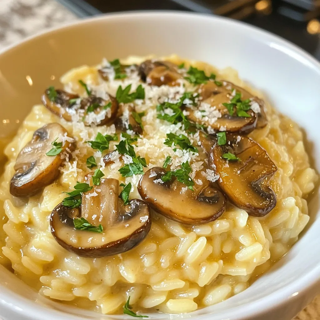 Creamy Mushroom Orzo Risotto Luscious Comfort Food
