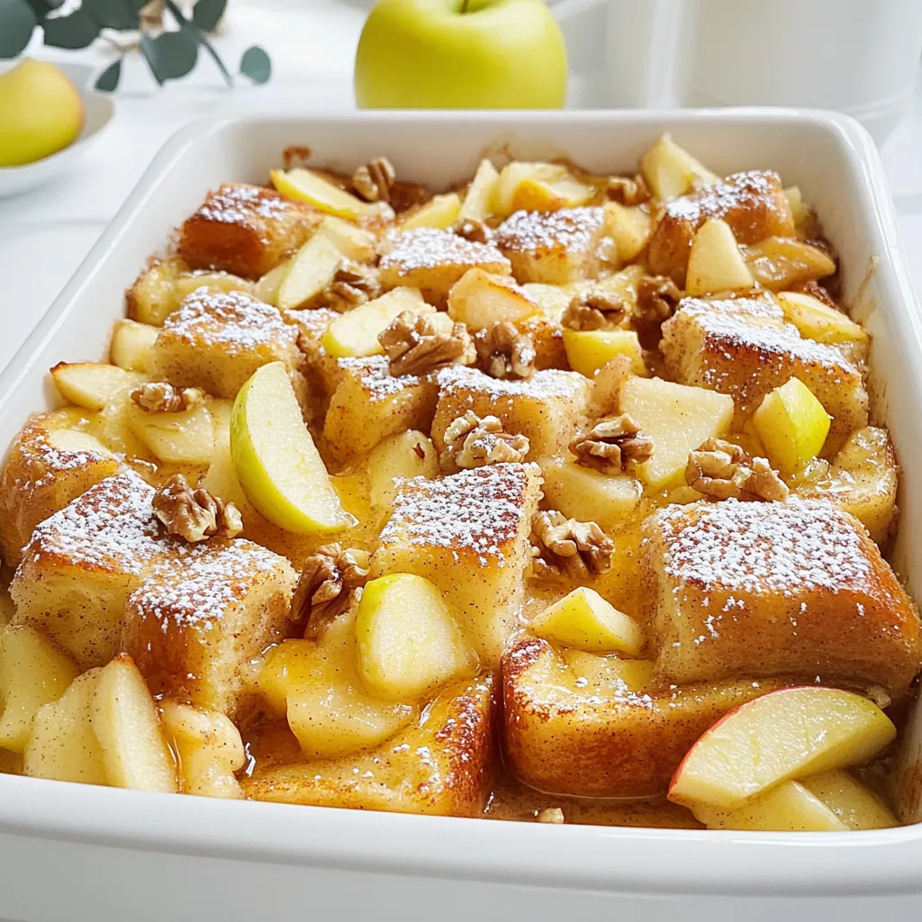 Savory Apple Cinnamon French Toast Casserole Delight