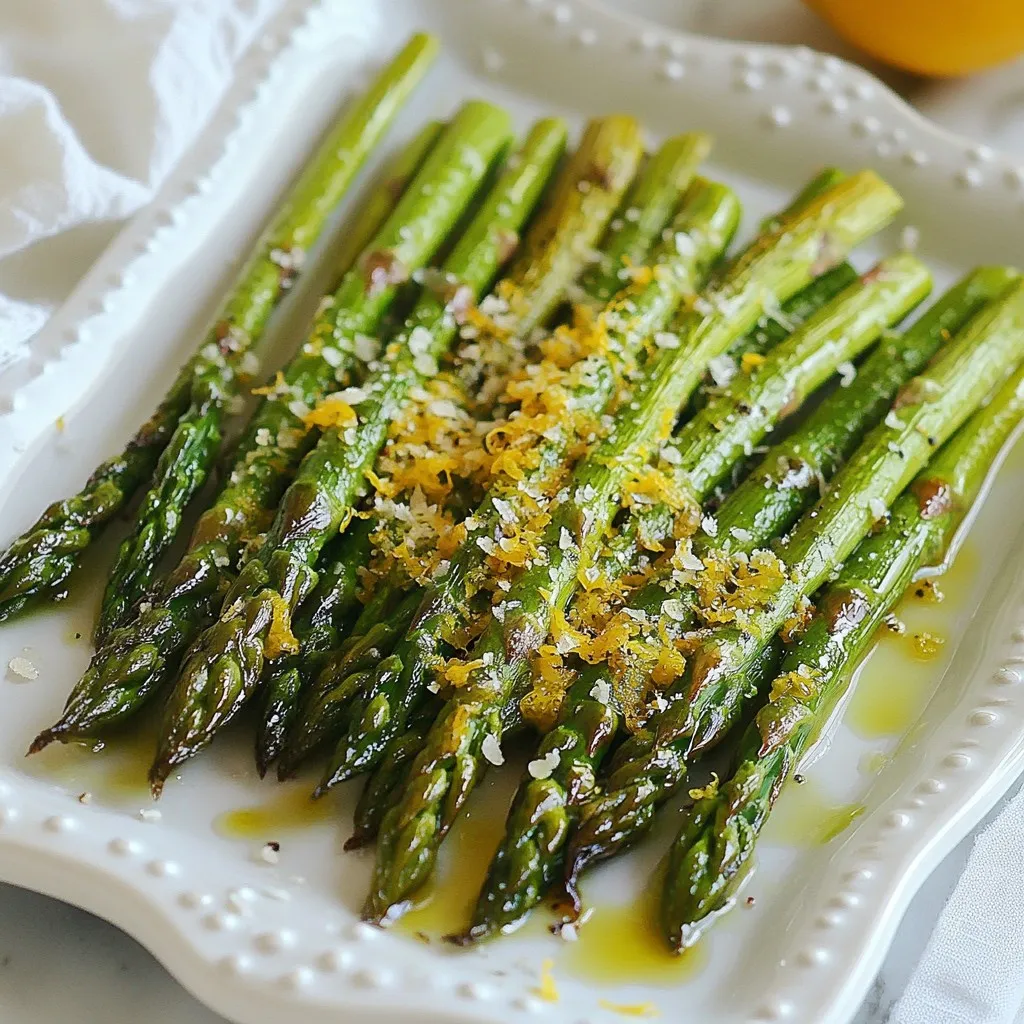 Lemon Garlic Roasted Asparagus Tasty and Simple Recipe