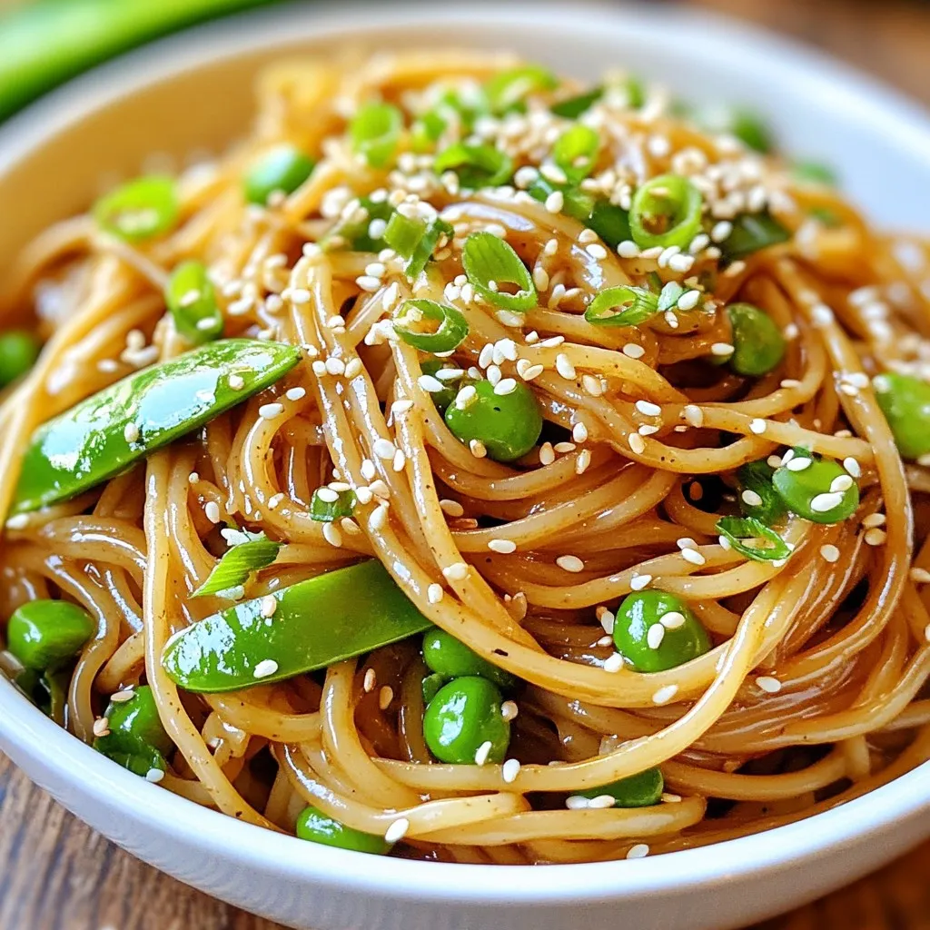 Honey Garlic Sesame Noodles Flavorful and Easy Meal