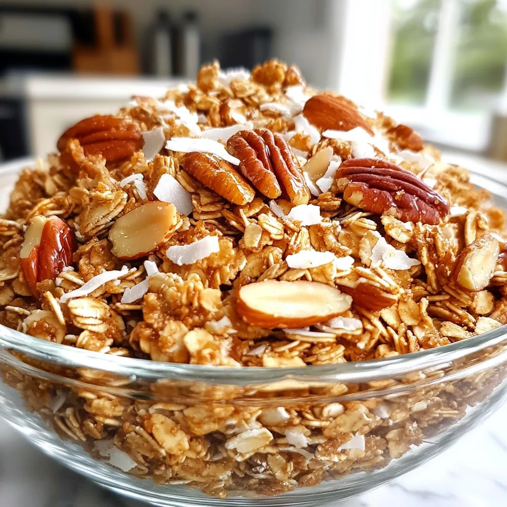 Maple Pecan Granola Crunchy and Delicious Recipe