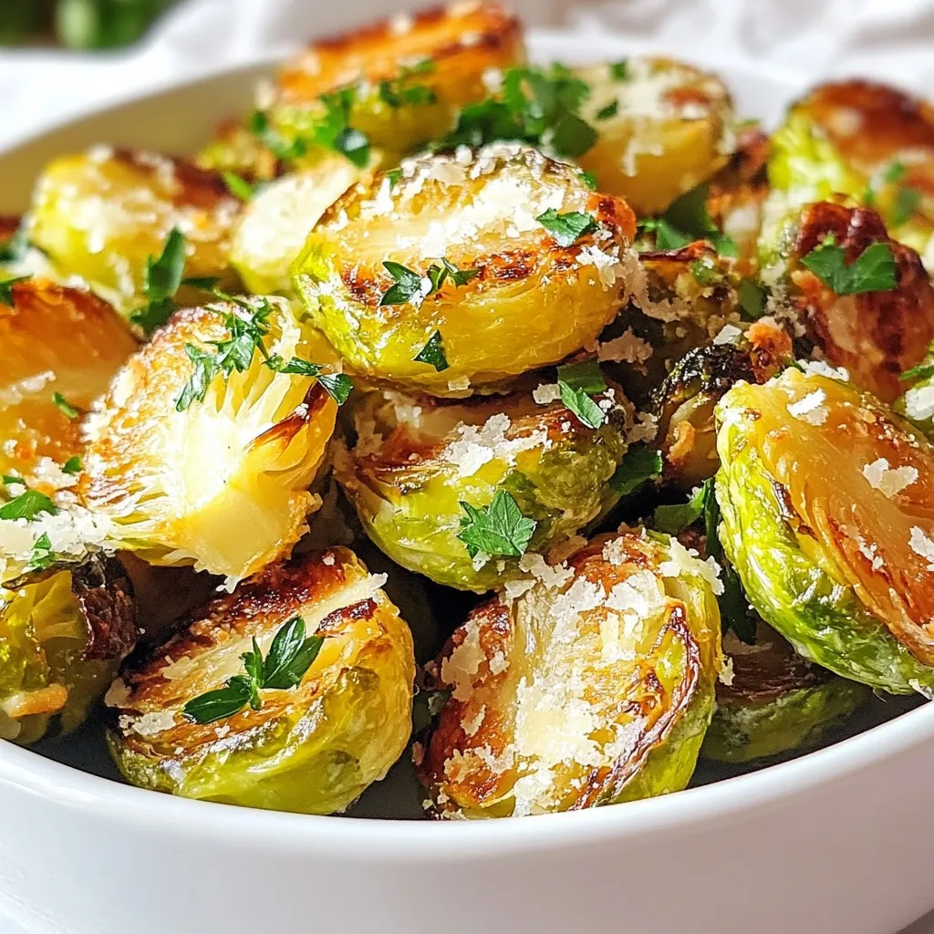 Crispy Garlic Parmesan Brussels for a Tasty Side