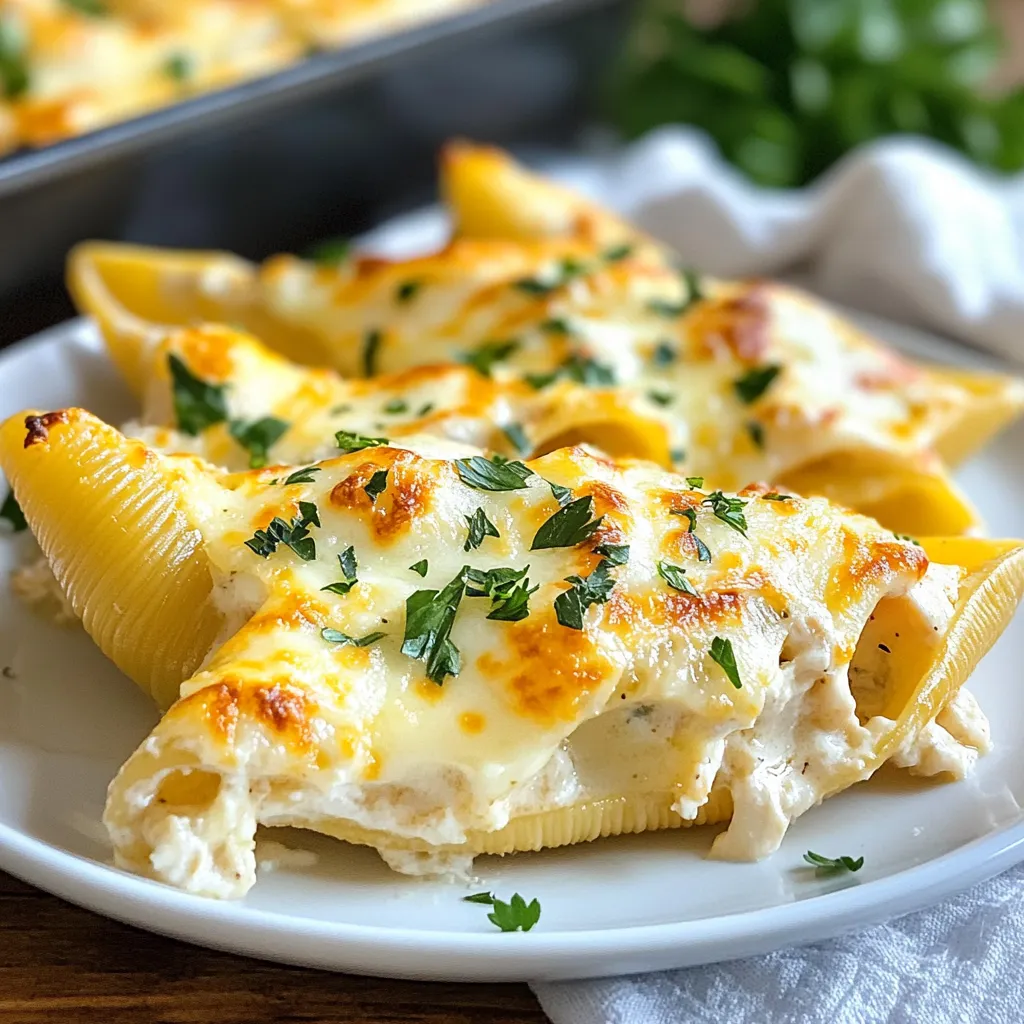 Chicken Alfredo Stuffed Shells Flavorful Family Meal