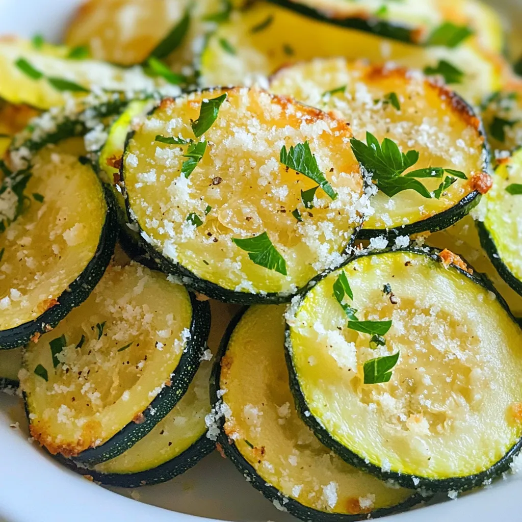 Garlic Parmesan Zucchini Chips Crunchy and Tasty Snack