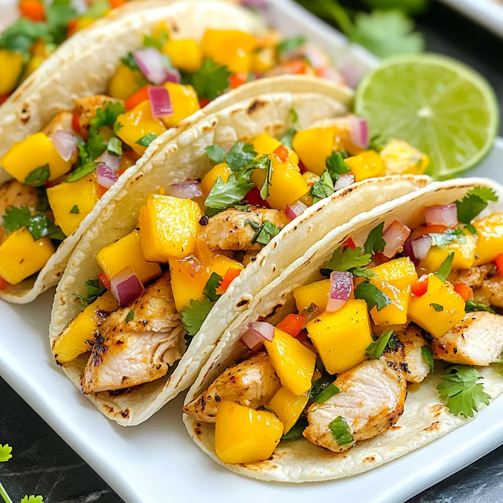 Mango Chicken Tacos Bursting with Flavor and Freshness