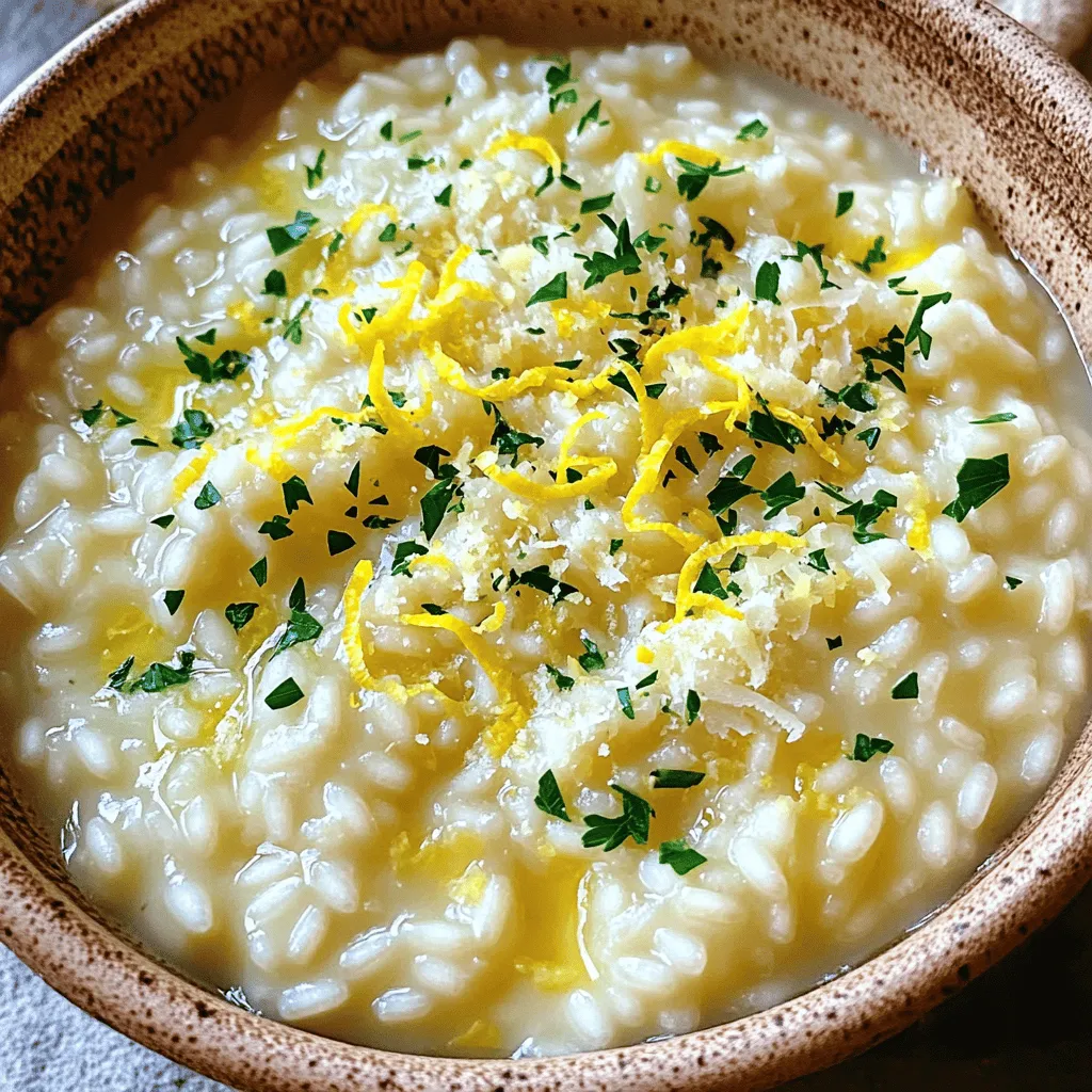 One-Pot Lemon Parmesan Risotto Simple and Creamy Dish