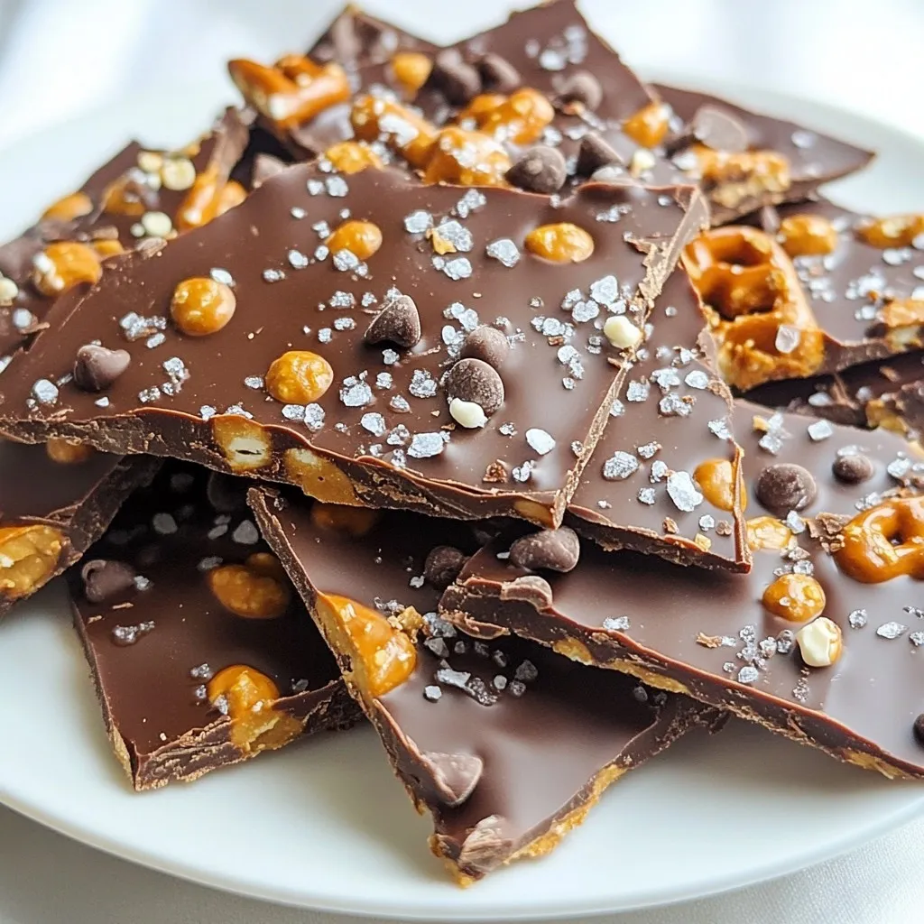 Chocolate Peanut Butter Pretzel Bark Irresistible Treat