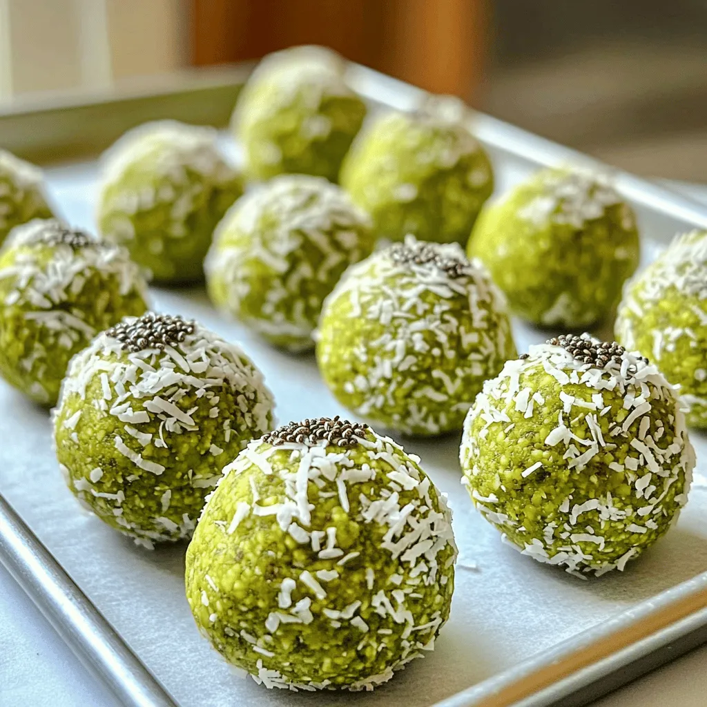 Matcha Vanilla Energy Balls Delicious and Nutritious Snack
