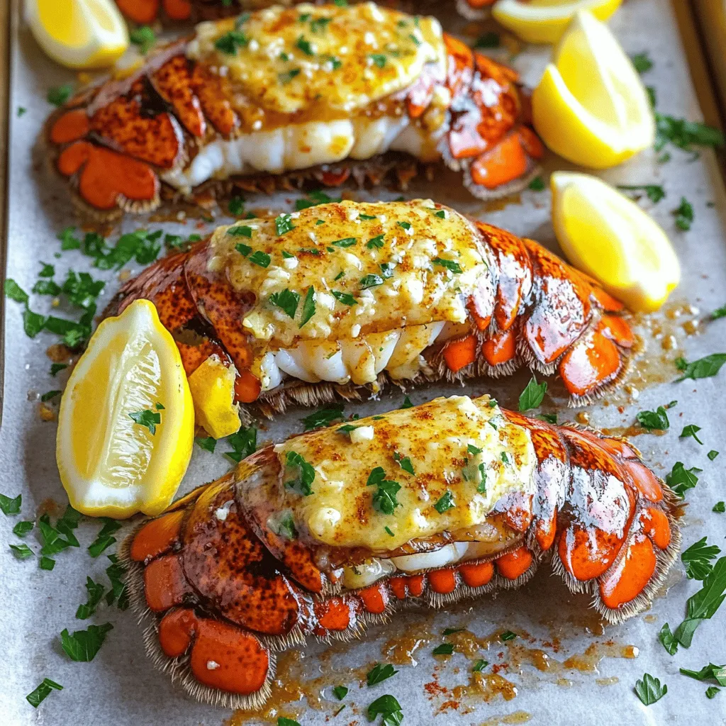 Sheet Pan Garlic Butter Lobster Tails Savory Delight