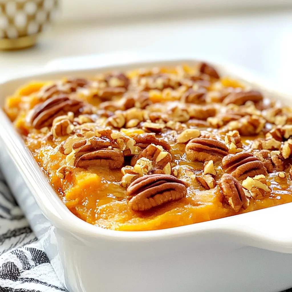 Maple Pecan Sweet Potato Casserole Delicious Dish