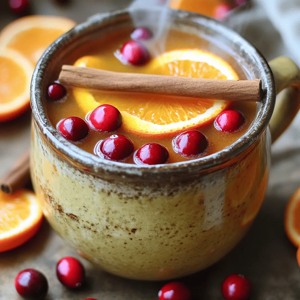 Spiced Cranberry Orange Hot Cider Flavorful Delight