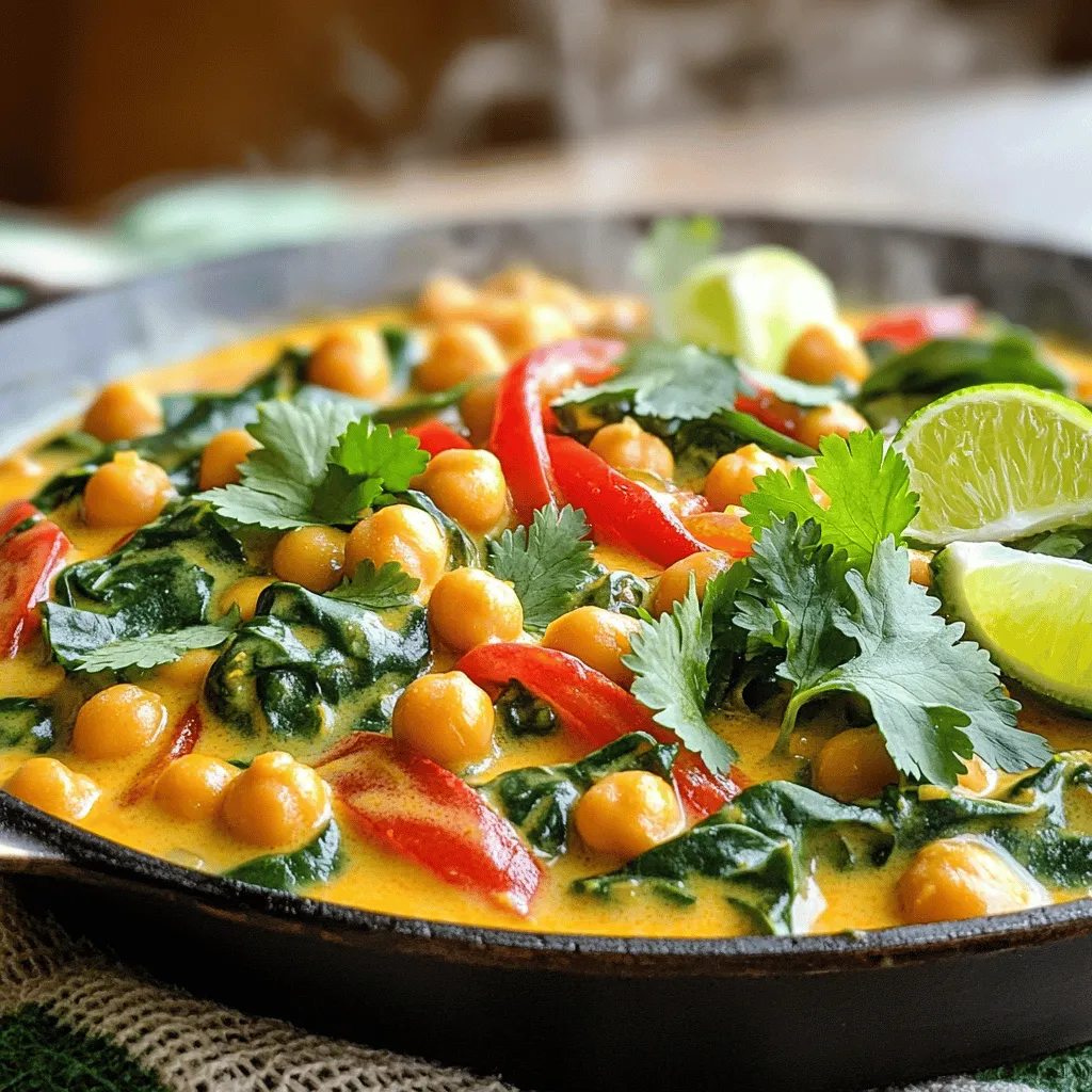 Thai Coconut Curry Chickpeas Flavorful and Easy Meal