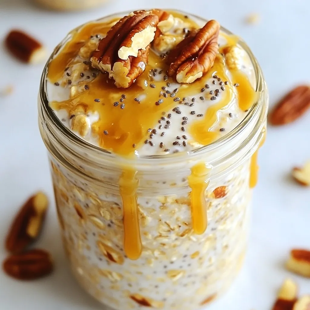 Caramel Latte Overnight Oats Irresistible Breakfast Delight