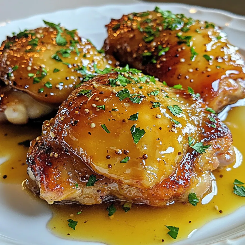 Honey Mustard Chicken Thighs Easy and Tasty Recipe