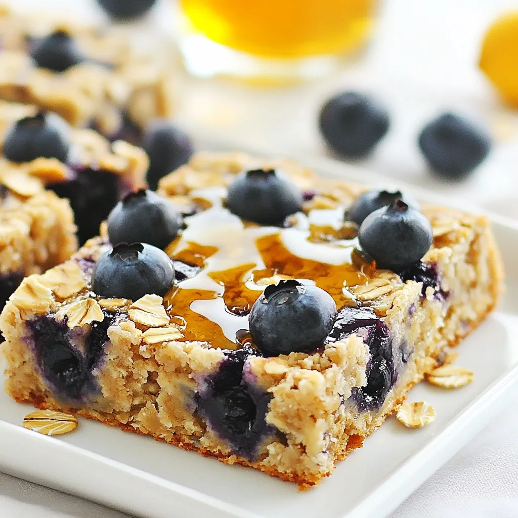Blueberry Oatmeal Breakfast Squares Delightful Recipe