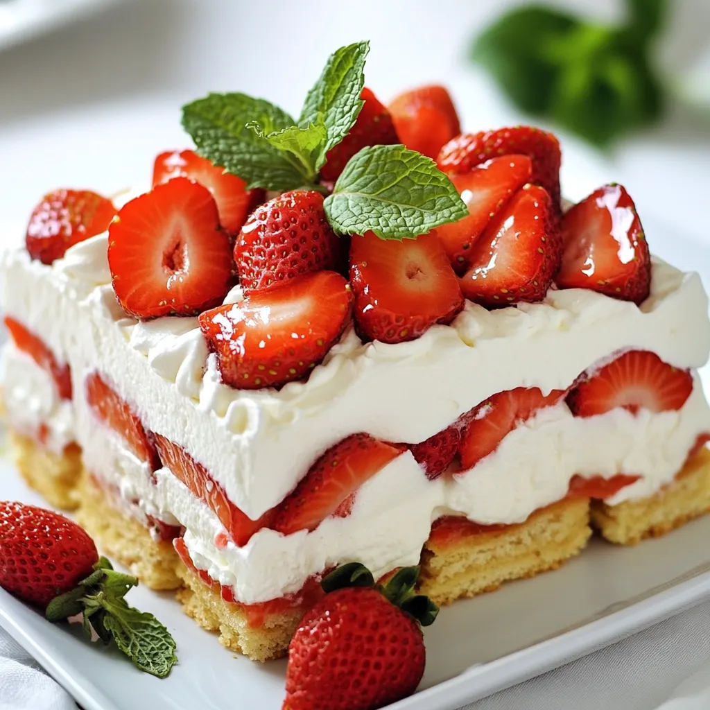 Strawberry Shortcake Icebox Cake Easy and Delicious