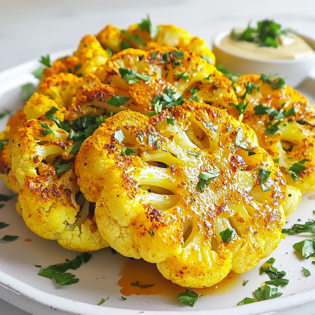Turmeric Roasted Cauliflower Steaks Flavorful Delight