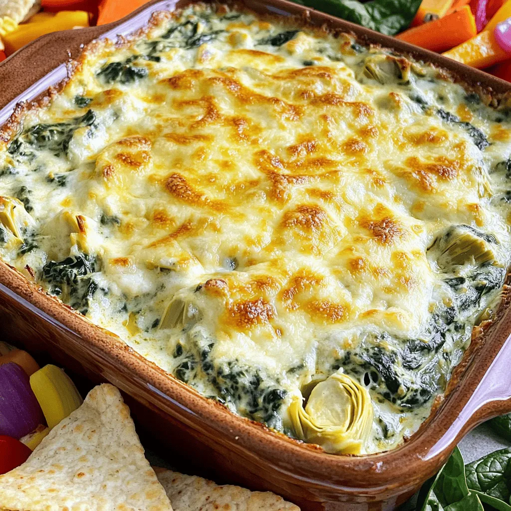 Creamy Spinach Artichoke Dip Rich and Flavorful Snack