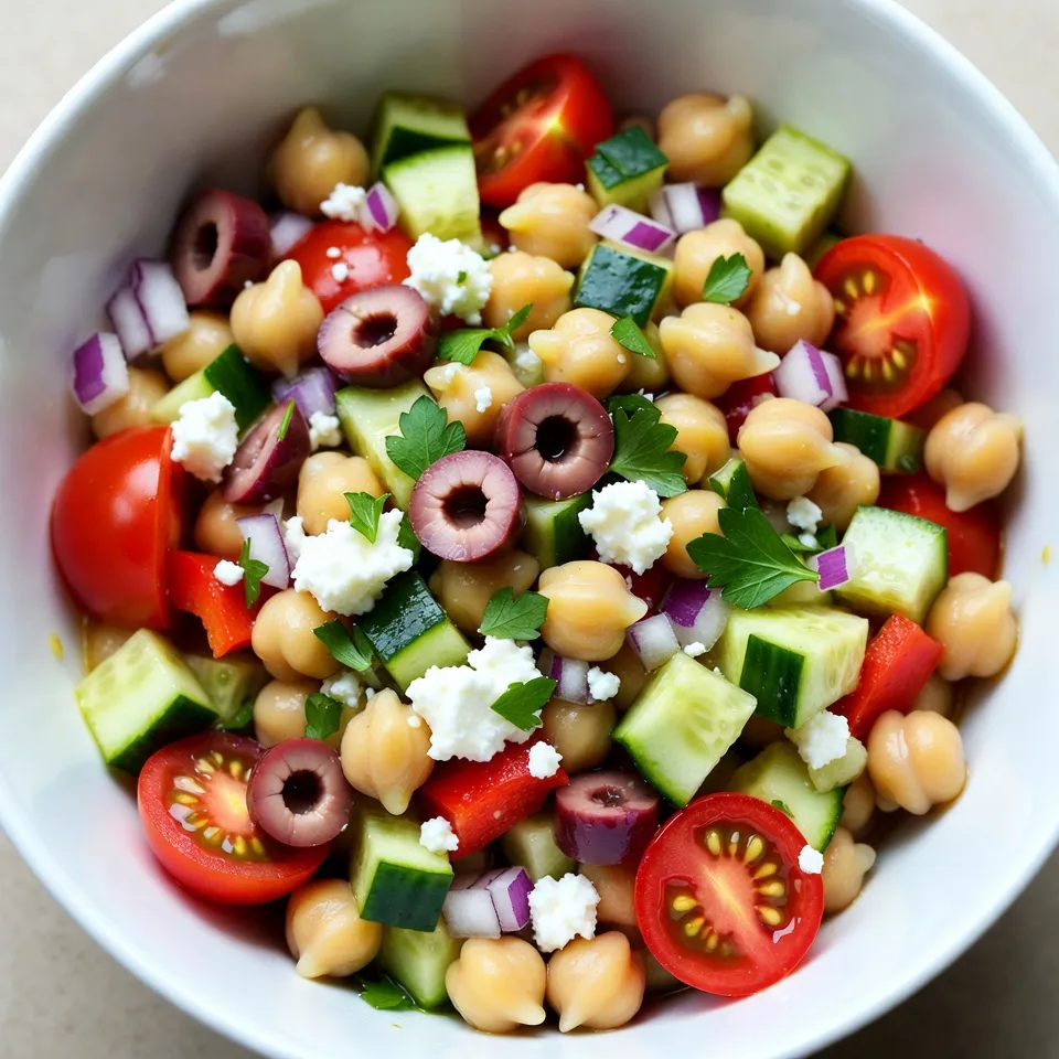 Mediterranean Chickpea Salad Fresh and Flavorful Meal