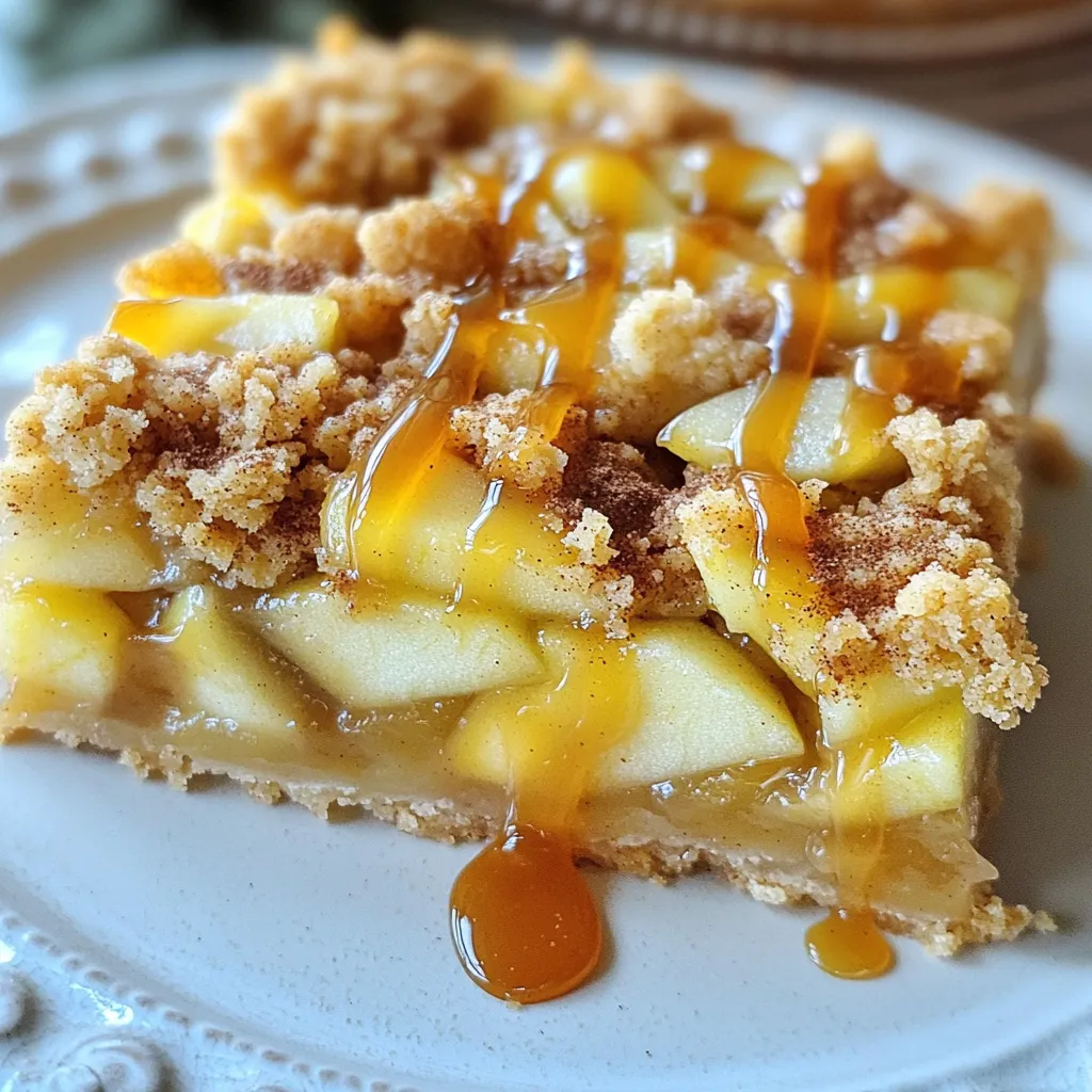 Caramel Drizzle Apple Pie Bars Irresistible Treat