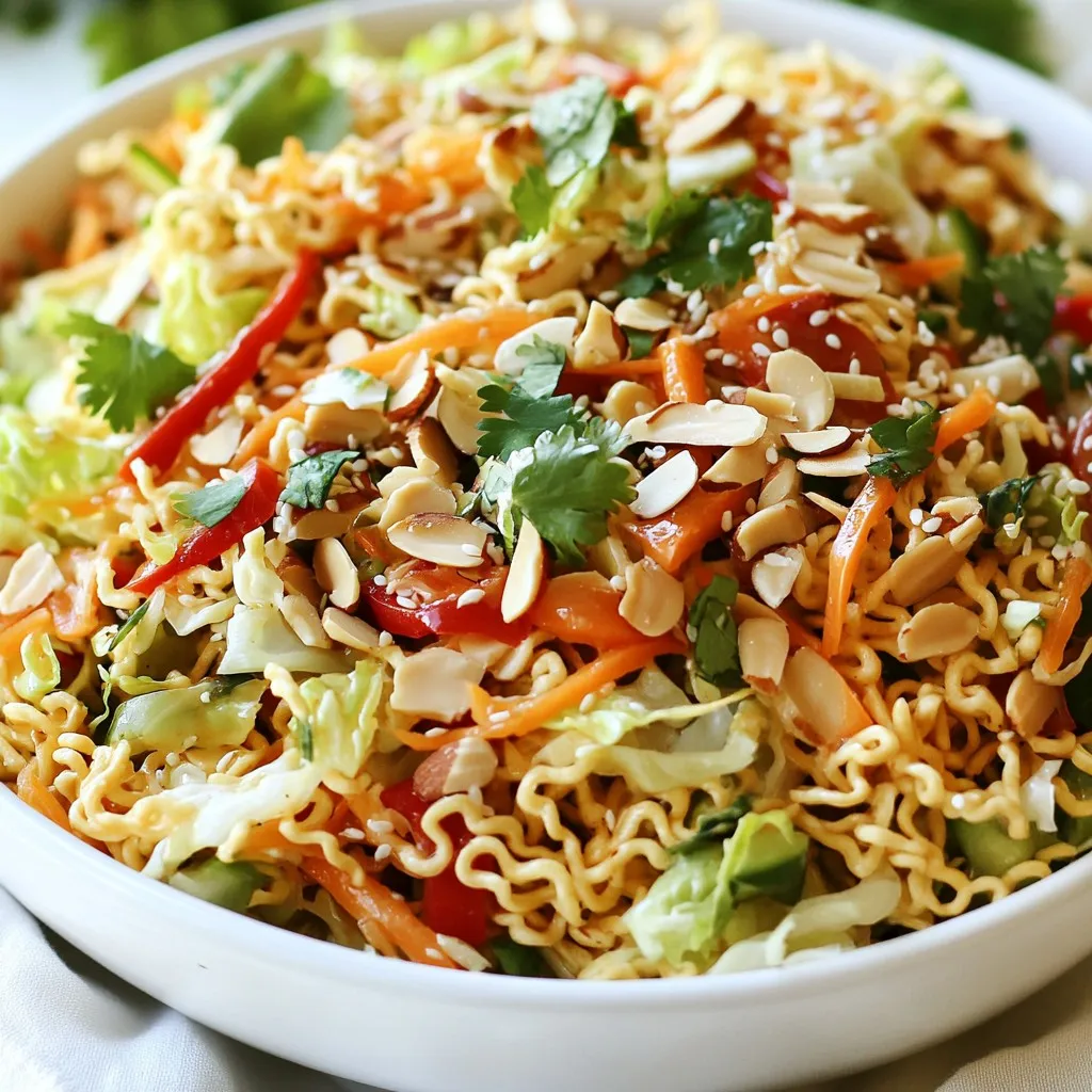 Crunchy Ramen Noodle Salad Fresh and Flavorful Dish
