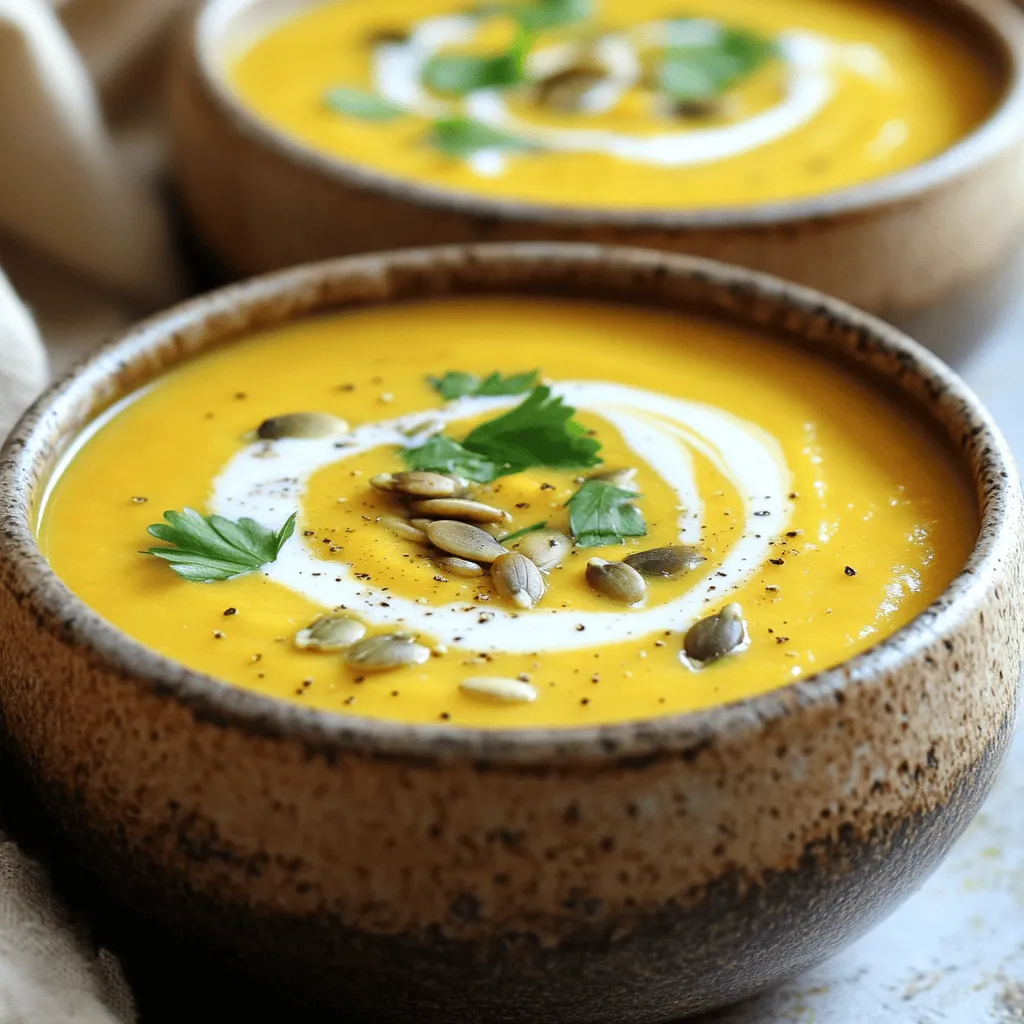 Creamy Roasted Garlic Pumpkin Soup Comforting Delight