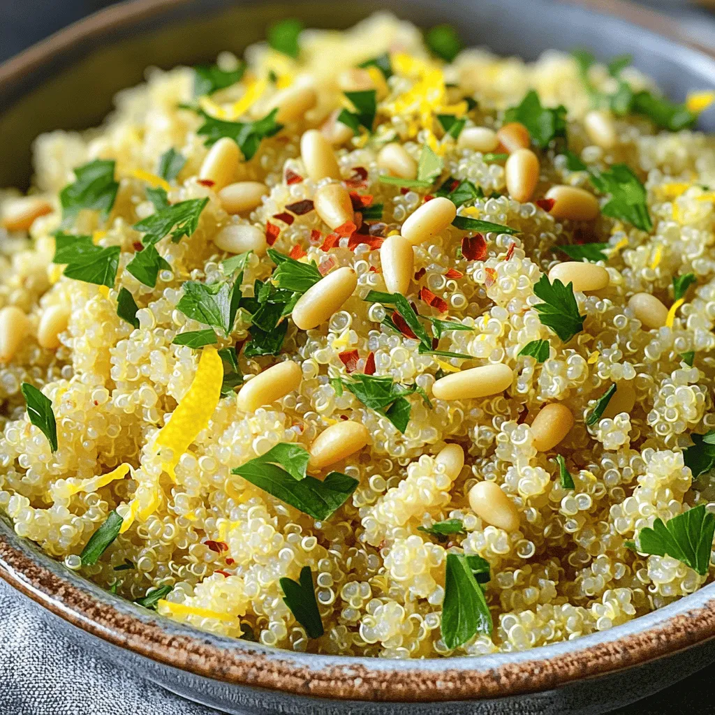 Lemon Garlic Quinoa Flavorful and Simple Recipe
