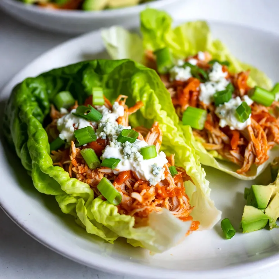 Buffalo Chicken Lettuce Wraps Tasty and Healthy Treat
