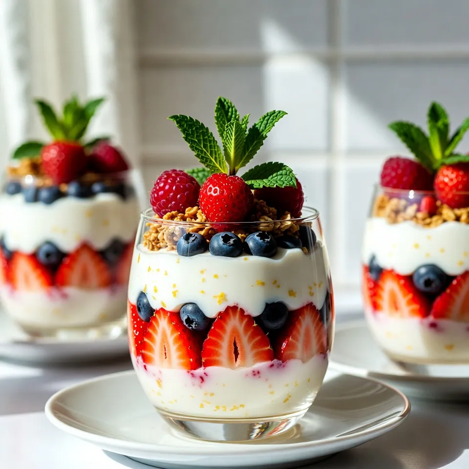 Lemon Berry Yogurt Parfaits Delightfully Tasty Treat