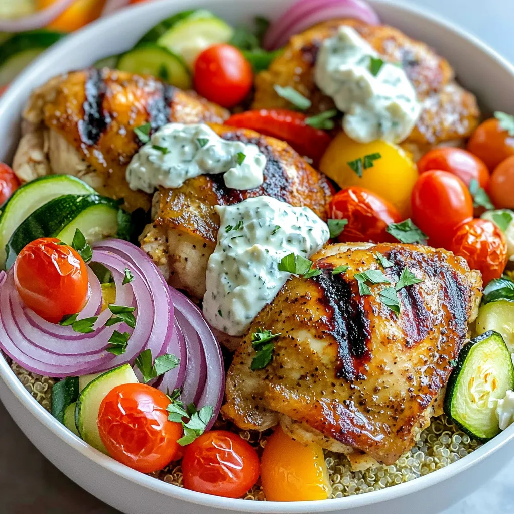 Sheet Pan Greek Chicken Gyro Bowls Quick and Tasty