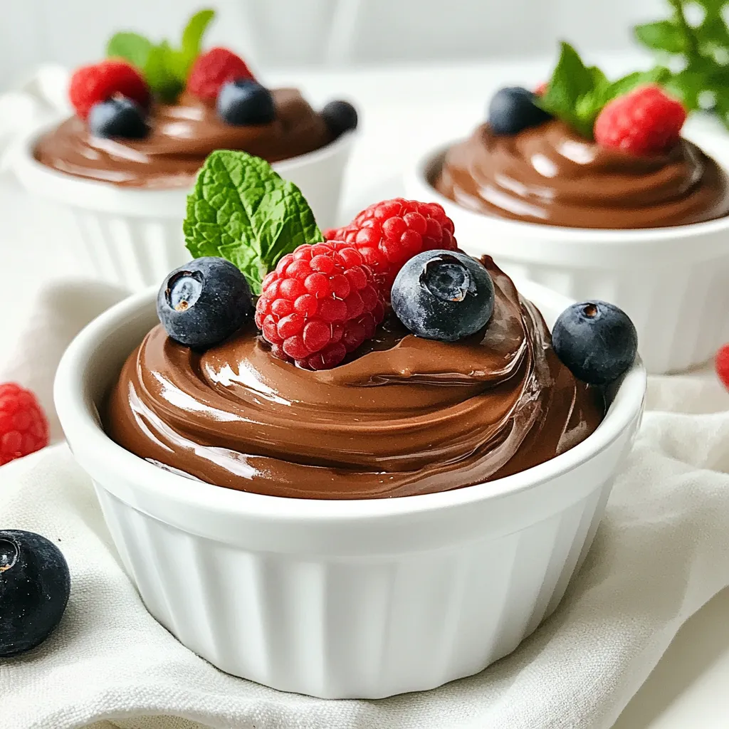 Avocado Chocolate Mousse Sweet and Creamy Delight