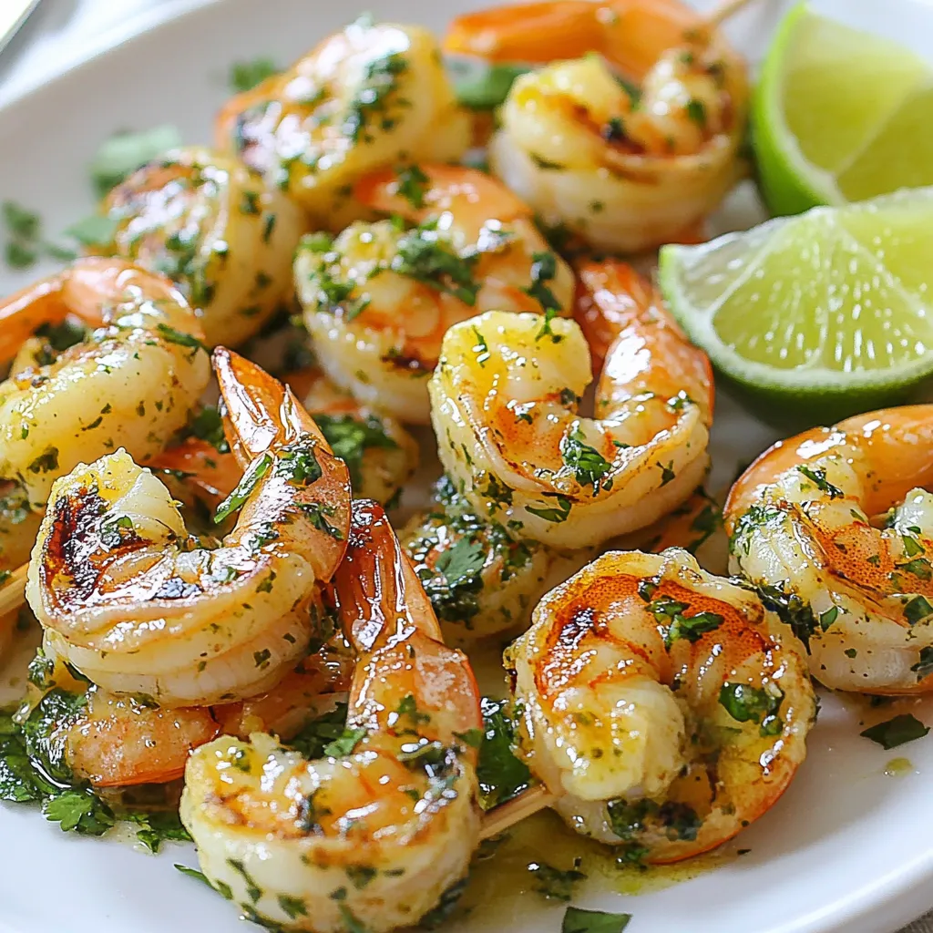 Cilantro Lime Shrimp Skewers Easy Grilled Delight
