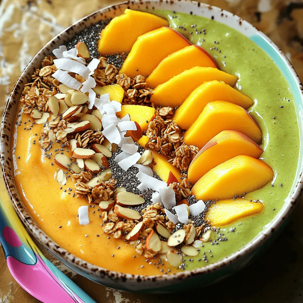 Peach Mango Smoothie Bowl Energizing and Refreshing Meal