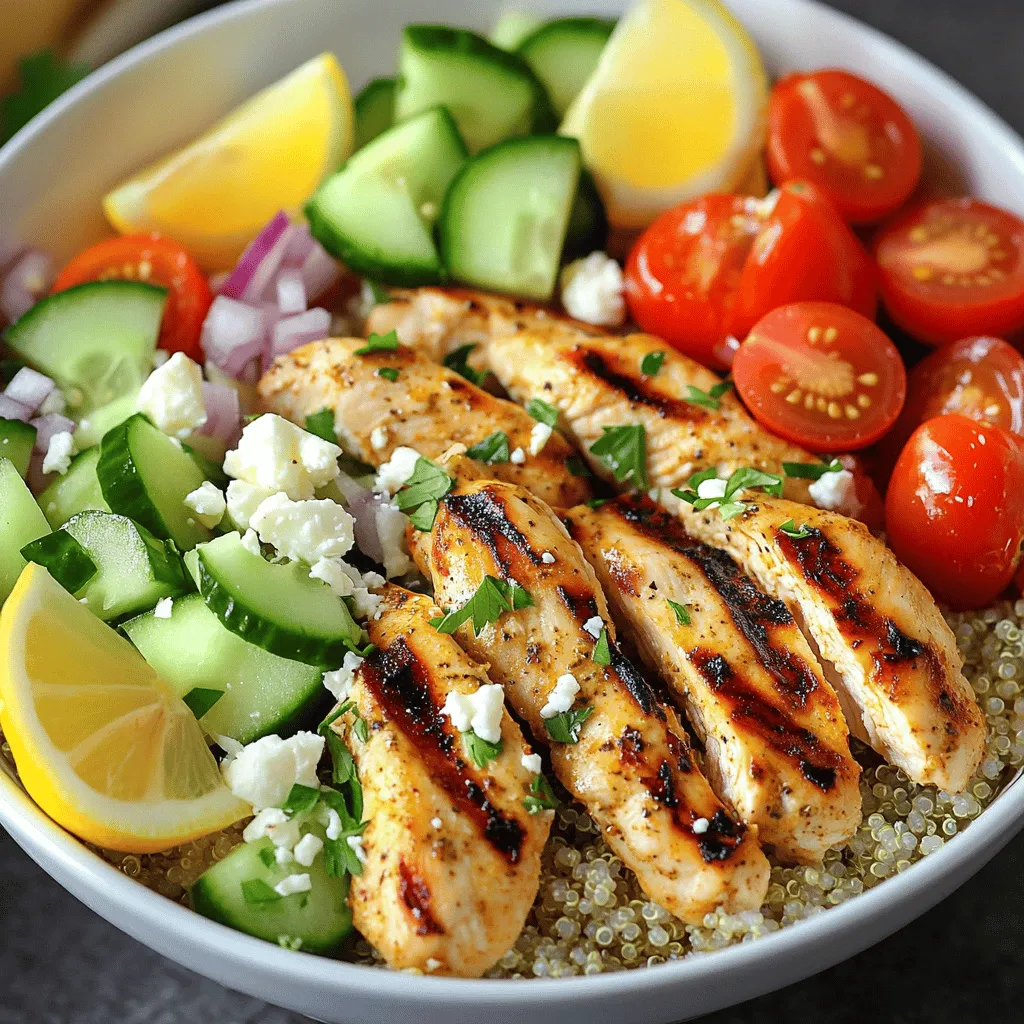 Greek Chicken Gyro Bowls Flavorful and Simple Meal