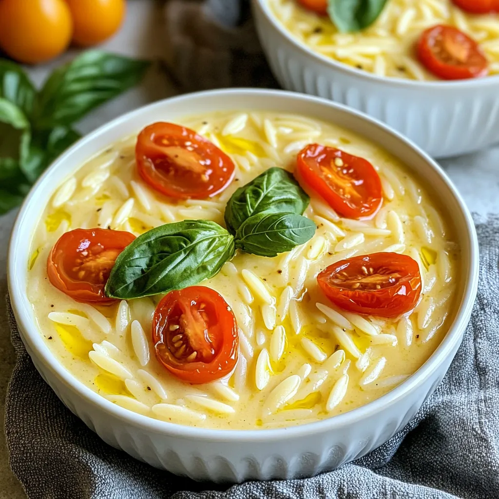 Creamy Tomato Basil Orzo Delightful Recipe Idea
