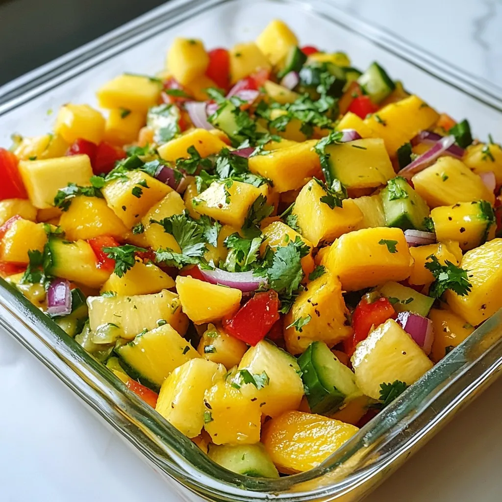 Tropical Mango Salad Fresh and Flavorful Delight