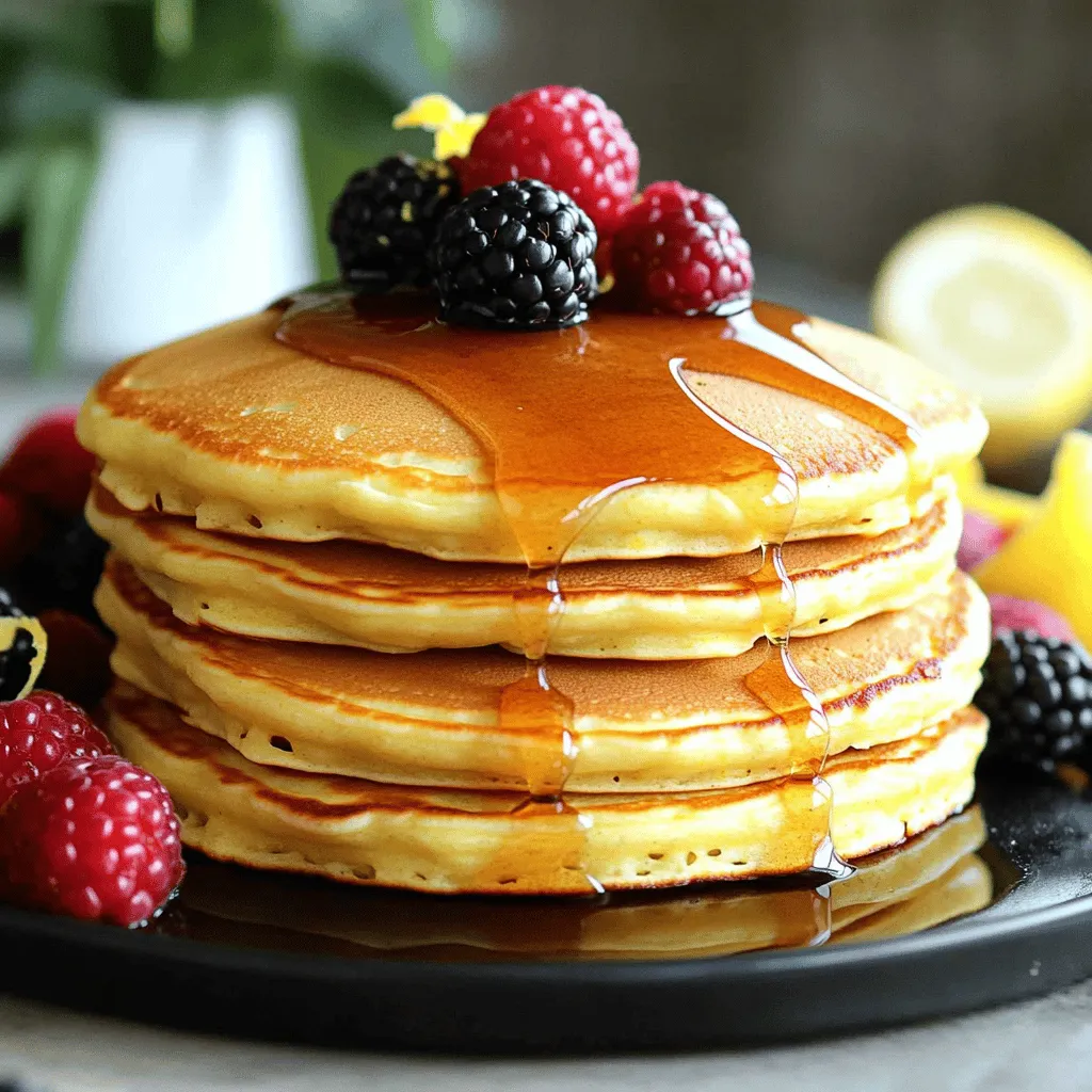Fluffy Lemon Ricotta Pancakes Easy Breakfast Delight