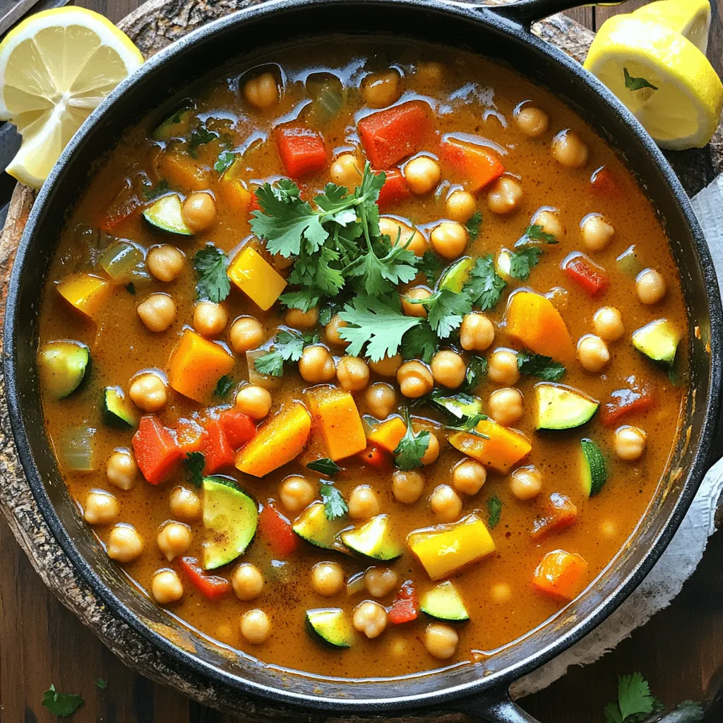 Moroccan Chickpea Stew Hearty and Flavorful Dish