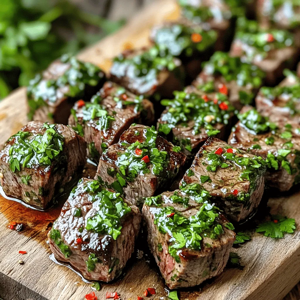 Air Fryer Chimichurri Steak Bites Flavorful Delight