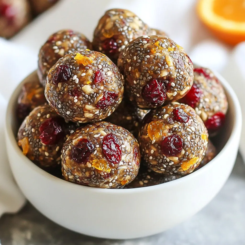 Cranberry Orange Power Balls Tasty and Healthy Snack