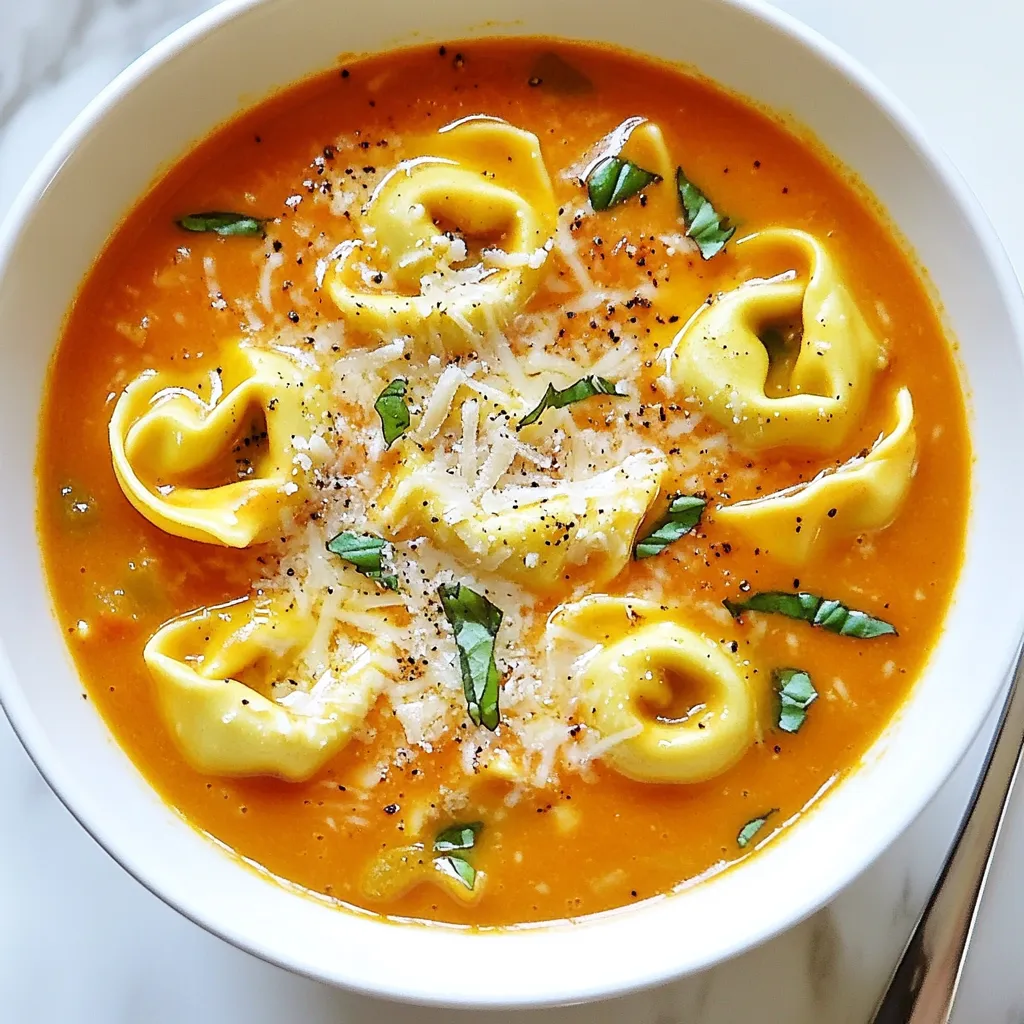 Creamy Tomato Basil Tortellini Soup Delightful Recipe