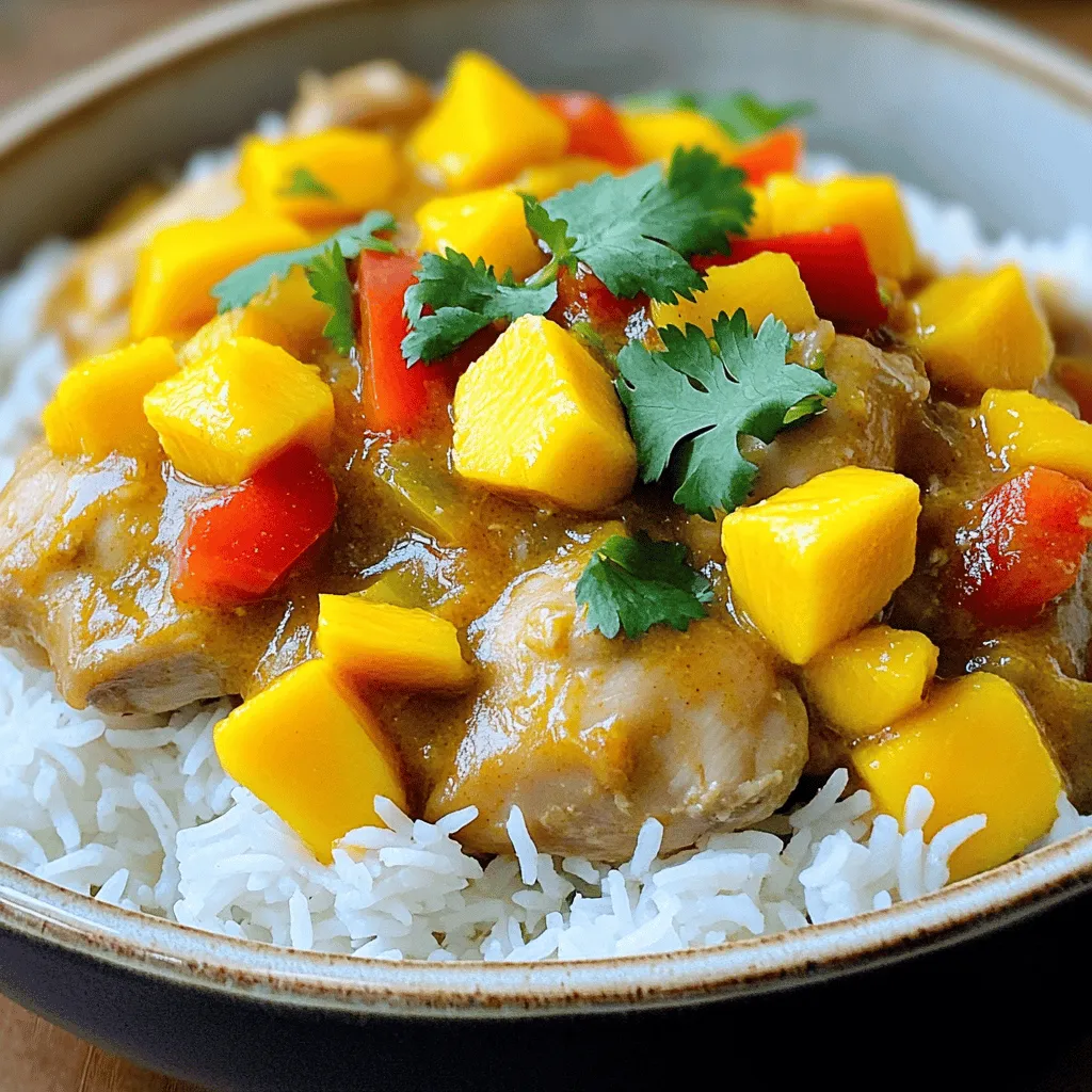 Savory Slow Cooker Mango Chicken Curry Recipe