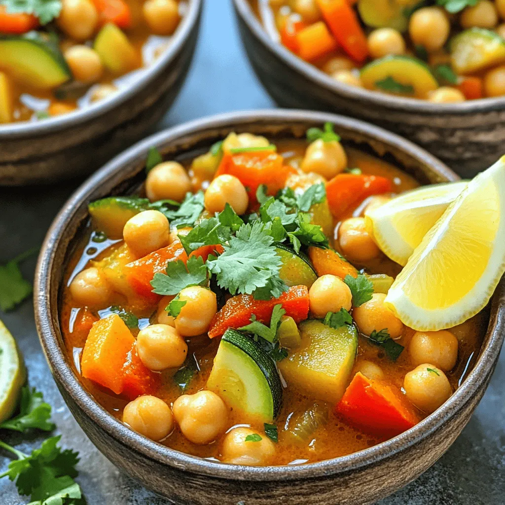 Spicy Moroccan Chickpea Stew Delightful and Healthy