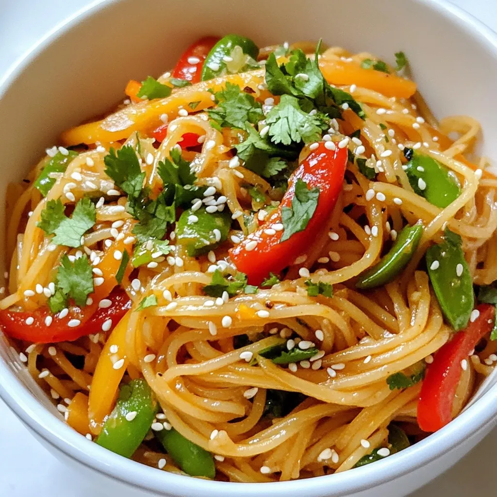 Spicy Garlic Noodle Stir-Fry Flavorful Dinner Recipe
