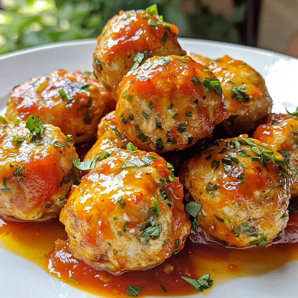 Garlic Herb Chicken Meatballs Flavorful and Easy Recipe