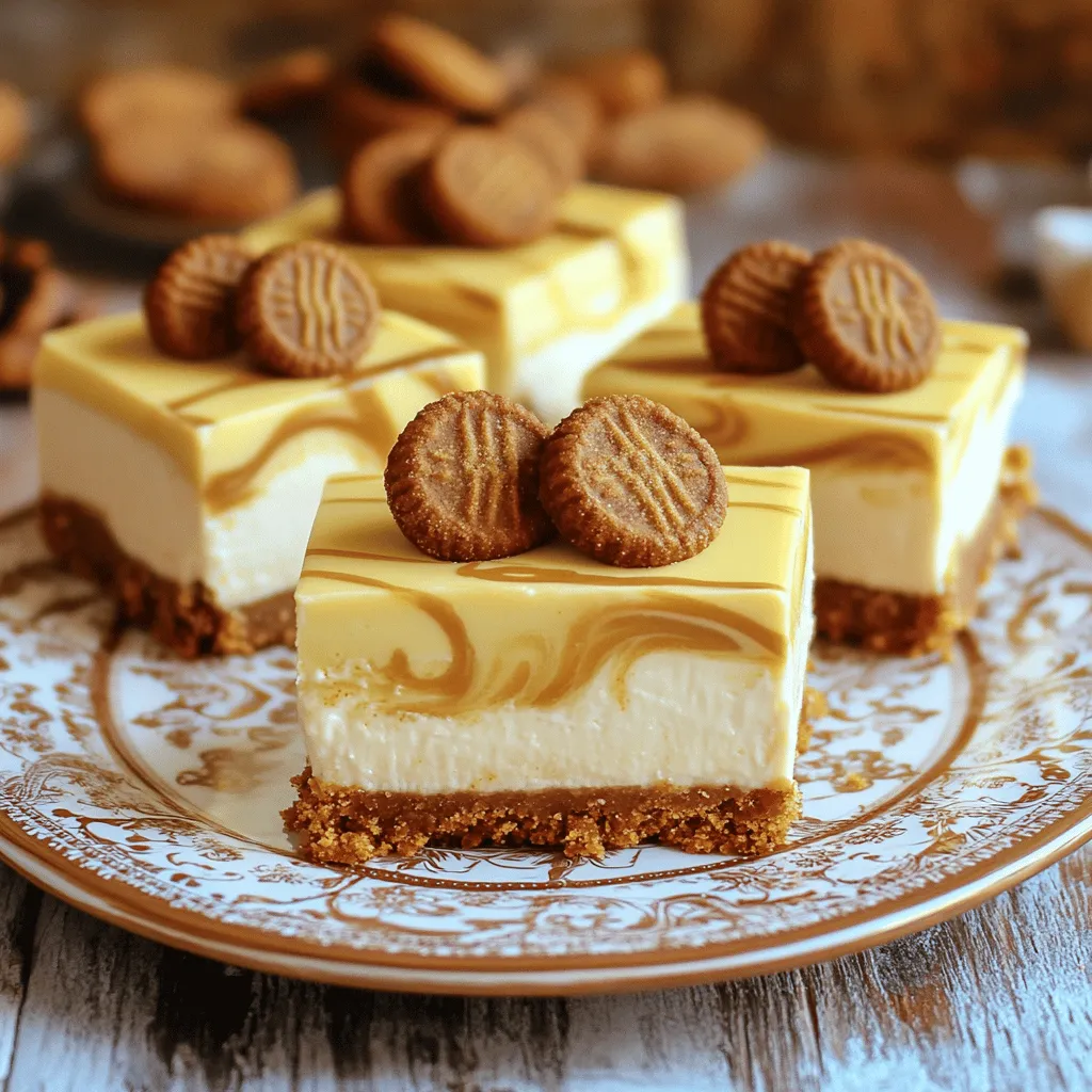 No-Bake Biscoff Cheesecake Bars Delightful Dessert