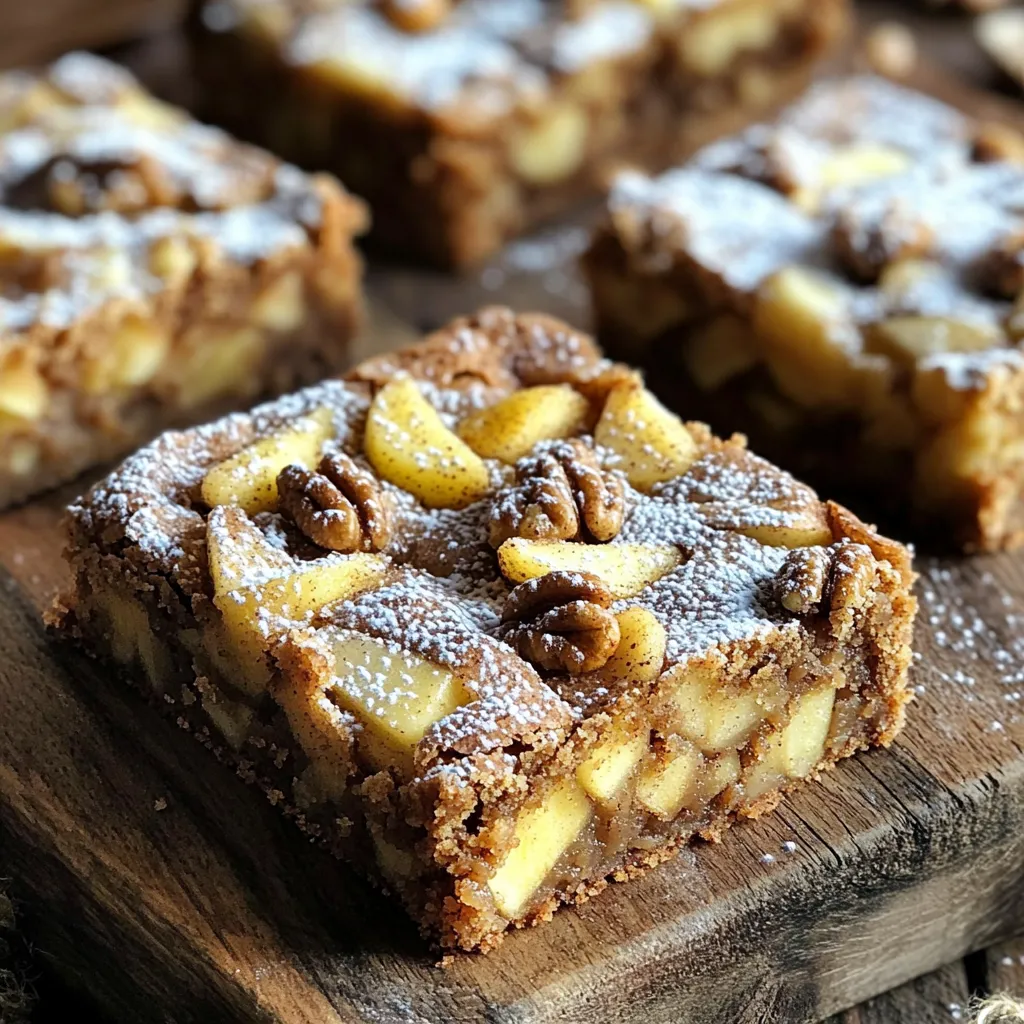 Brown Butter Apple Cinnamon Blondies Irresistible Treat