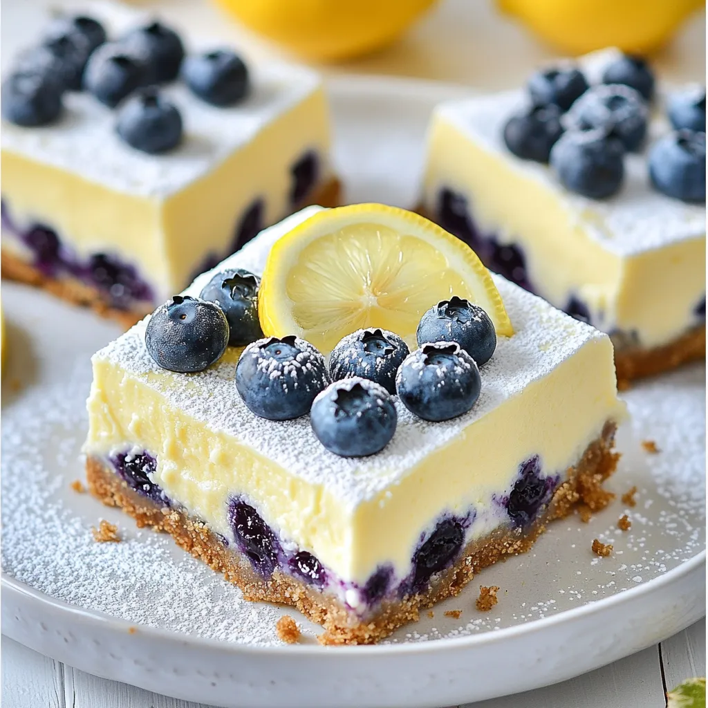 Blueberry Lemon Cheesecake Bars Simple and Tasty Treat