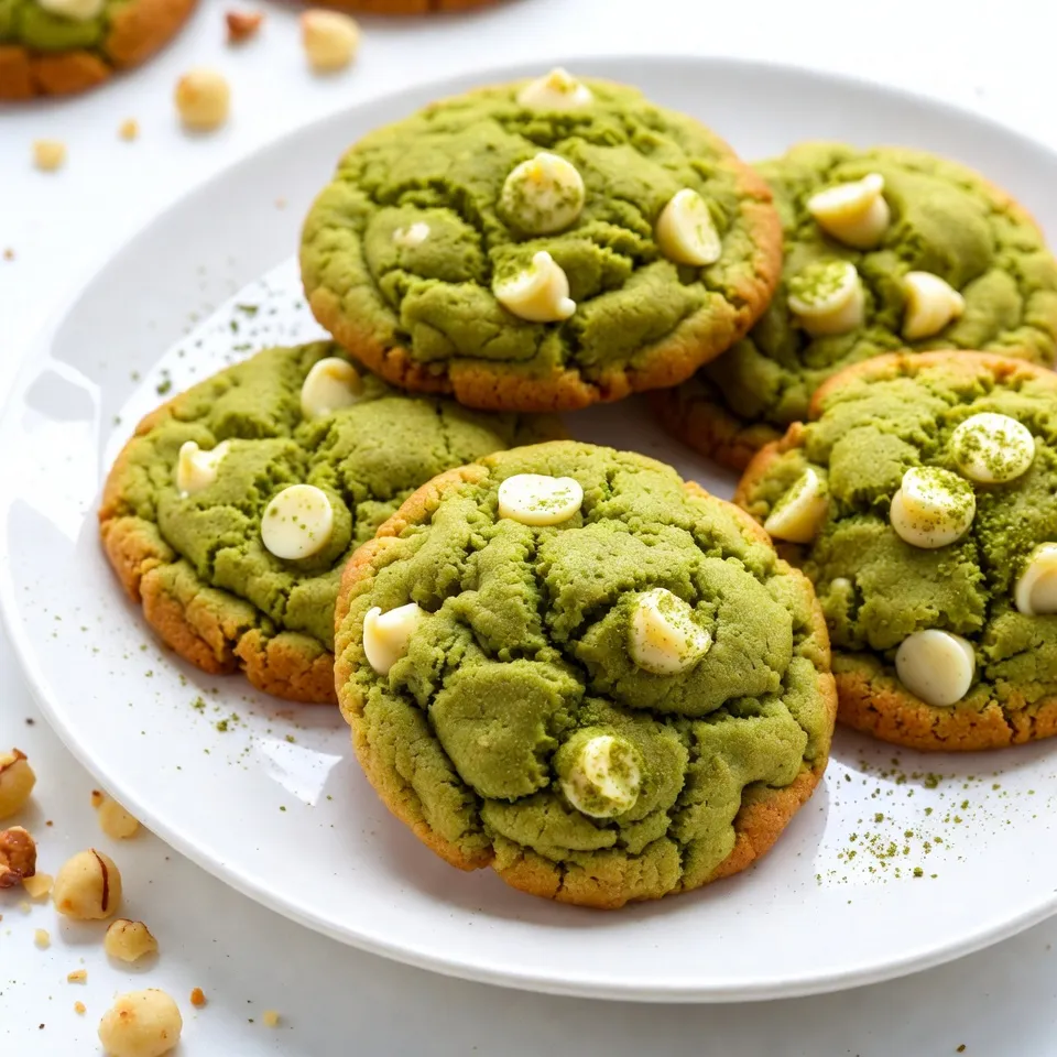 Matcha White Chocolate Cookies Delightfully Sweet Treat